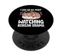 Estuve Despierto Toda la Noche Viendo Drama Coreano Divertido Amante del K-Drama PopSockets PopGrip Adhesivo