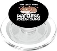 Estuve Despierto Toda la Noche Viendo Drama Coreano Divertido Amante del K-Drama PopSockets PopGrip para MagSafe