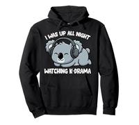 Estuve Despierto Toda la Noche Viendo Drama Coreano Divertido Amante del K-Drama Sudadera con Capucha