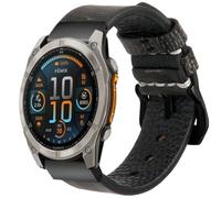 ESTUYOYA Correa 26mm Piel Quickfit compatible con Garmin Fenix 8 Gris | Piel de 26mm Quickfit compatible con Garmin Fenix 8 51mm, Enduro 3, Tactix 8, Instinct 3X, Fenix 7X, 6X, Epix Pro 51mm