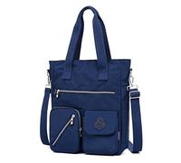 Estwell Bolso de Hombro Mujer Impermeable Nailon Moda Bolso Bandolera Gran Capacidad Crossbody Bag con Múltiples Bolsillo para Escuela Trabaja Viaje Uso Diario