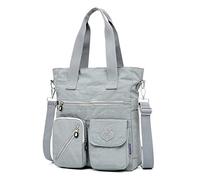 Estwell Bolso de Hombro Mujer Impermeable Nailon Moda Bolso Bandolera Gran Capacidad Crossbody Bag con Múltiples Bolsillo para Escuela Trabaja Viaje Uso Diario