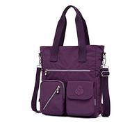 Estwell Bolso de Hombro Mujer Impermeable Nailon Moda Bolso Bandolera Gran Capacidad Crossbody Bag con Múltiples Bolsillo para Escuela Trabaja Viaje Uso Diario