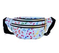 Estwell Riñonera Mujer Moda Impermeable Riñonera Deportiva Running Viaje Bolsa de Cintura Riñoneras de Marcha Brillante Riñoneras Multifuncional