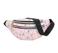 Estwell Riñonera Mujer Moda Riñonera Deportiva Viaje Bolso de Cintura Running Impermeable Riñoneras de Marcha Fanny Pack