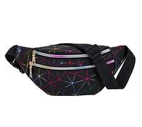 Estwell Riñonera Mujer Moda Riñonera Deportiva Viaje Bolso de Cintura Running Impermeable Riñoneras de Marcha Fanny Pack