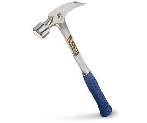 Estwing E3/24S Straight Claw Framing Hammer - Vinyl Grip,Silver,680g (24oz)