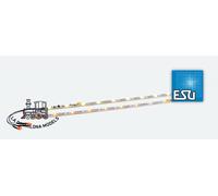 ESU 50700 Tira de iluminación LED con luz trasera, 255 mm, 11 LED cálido c.90