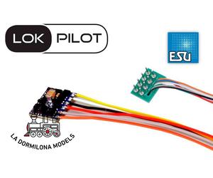 ESU 59820 DECODER LokPilot 5 micro DCC, 8-pin NEM652 - Para escalas H0, TT y 0 -