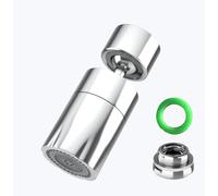 Esufeir 360 Giratorio Aireador Grifo Cocina FM22/M24 con Adaptador,Extension Difusor Atomizador Universal,Boquilla Cabezal Filtro Extensor Grifo Lavabo,Alargador Alcachofa Dosificador Acople Ducha