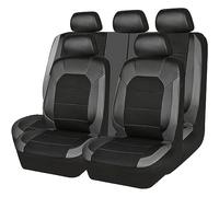 ESUKAR Fundas Asientos Coche para Opel Vectra C 2002 2003 2004 2005 2006 2007 2008 5 plazas, Universal Juegos De Cubreasientos Delanteros Y Traseros Funda De Asiento Protector Accesorios,Grey/A