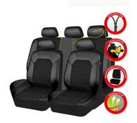 ESUKAR Fundas Asientos Coche para Renault Kadjar 2015 2016 2017 2018-2022 5 plazas, Universal Juegos De Cubreasientos Delanteros Y Traseros Funda De Asiento Protector Accesorios,Black/A