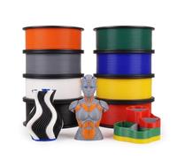 eSUN 250g*8 PL Set de Filamento para Impresora 3D 1.75 mm | Mejorado Tenacidad Impresora 3D Filamento PLA Plus 2KG 1.75mm Precisión ±0.03mm, 250g*8 Carrete