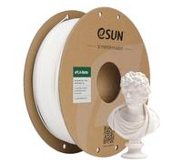 eSUN Actualizado PLA Mate Filamento 1.75mm 1KG Blanco Lechoso | Impresora 3D Filamento PLA Mate, Color Sin Brillo, Textura Esmerilada, 1KG Carrete (2.2 LBS) para Filamento de Impresión 3D