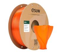 eSUN Filamento PETG 1.75mm, Impresora 3D Filamento PETG, Precisión Dimensional +/- 0.05mm, 1KG Carrete (2.2 LBS) para Filamento de Impresión 3D, Naranja
