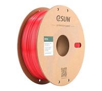 eSUN Filamento PETG 1.75mm, Impresora 3D Filamento PETG, Precisión Dimensional +/- 0.05mm, 1KG Carrete (2.2 LBS) para Filamento de Impresión 3D, Rojo Sólido