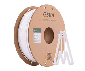 eSUN Filamento PETG 1.75mm, Impresora 3D Filamento PETG, Precisión Dimensional +/- 0.05mm, 1KG Carrete (2.2 LBS) para Filamento de Impresión 3D, Blanco Sólido