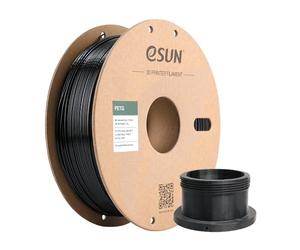 eSUN Filamento PETG 1.75mm, Impresora 3D Filamento PETG, Precisión Dimensional +/- 0.05mm, 1KG Carrete (2.2 LBS) para Filamento de Impresión 3D, Negro Sólido