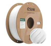 eSUN Filamento PETG Mate 1.75mm 1KG Filamento de Impresión 3D Blanco | Color sin brillo, Textura Esmerilada, Bobina de 1KG (2.2 LBS) Filamento de Impresión 3D para Impresoras 3D