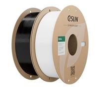 eSUN Filamento PETG+ Mejorado 2KG, Alta Resistencia PETG, Negro+Blanco | Filamento PETG Mejorado bobina de 1,75 mm,Resistencia al Calorras Filamento de impresión 3D,Precisión dimensional ±0,05 mm