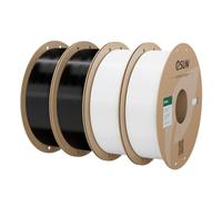 eSUN Filamento PETG+ Mejorado 4KG, Alta Resistencia PETG Negro+Blanco | Filamento PETG Mejorado bobina de 1,75 mm,Resistencia al Calorras Filamento de impresión 3D,Precisión dimensional ±0,05 mm