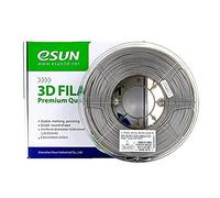 Esun filamento petg para impresora 3d, 1,75 mm, 1 kg, color plateado
