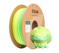 eSUN Filamento PLA Arco Iris Mate 1.75mm, Filamento PLA Multicolor Mate, Carrete de 1KG (2.2 LBS) Filamento Cambia Gradiente para Impresoras 3D,Campo de Arroz