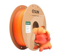 eSUN Filamento PLA Arco Iris Mate 1.75mm, Filamento PLA Multicolor Mate, Carrete de 1KG (2.2 LBS) Filamento Cambia Gradiente para Impresoras 3D,Amanecer