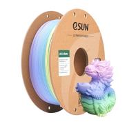 eSUN Filamento PLA Arco Iris Mate 1.75mm, Filamento PLA Multicolor Mate, Carrete de 1KG (2.2 LBS) Filamento Cambia Gradiente para Impresoras 3D,Macaron