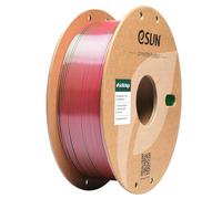 eSUN Filamento PLA Doble-Color Seda 1.75mm, Sedoso Coextrusión Mágico PLA Filamento Cambio de Gradiente, Carrete de 1KG (2.2 LBS) para Impresoras 3D, Seda Rojo Verde