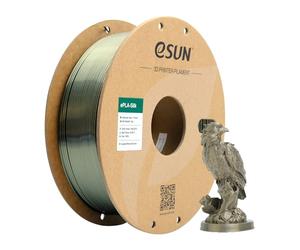 eSUN Filamento PLA Metal Seda 1.75mm, Sedoso Metálico Impresora 3D Filamento PLA, Precisión Dimensional +/- 0.05mm, 1KG Carrete (2.2 LBS) para Filamento de Impresión 3D, Bronce Seda