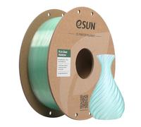 eSUN Filamento PLA Transparente Arco Iris 1,75mm, Filamento 3D Translúcido Multicolor Bobina de 1KG (2,2 LBS) para Impresoras 3D,Cian Cristal