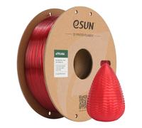 eSUN Filamento TPU-95A 1.75mm, Flexible Impresora 3D Filamento TPU, Precisión Dimensional +/- 0.05mm, 1KG Carrete (2.2 LBS) para Filamento de Impresión 3D, Rojo Transparente