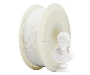 eSUN Kit de Filamento de Recambio PLA Mate y Bobina, PLA Mate Sin Bobinas 1.75mm y Extraíble eSpool+, Carrete de 1KG (2.2 LBS) para Impresoras 3D,Blanco Lechoso