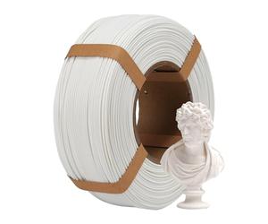 eSUN Mate PLA Refill Filamento 1.75mm, Filamento de Impresión 3D sin Bobinas, Color sin Brillo Carrete de 1KG (2.2 LBS) para Impresoras 3D,Blanco Lechoso
