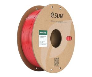 eSUN PETG Filamento 1.75mm, ePETG+HS Filamento de Alta Velocidad, Precisión Dimensional +/- 0.05mm, Carrete de 1KG (2.2 LBS) para Impresión 3D Rápida,Rojo Sólido