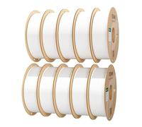 eSUN PLA Filamento 1.75mm, 10KG Precisión Dimensional +/- 0.05mm, 1KG por Carrete, 10 Carretes Filamento para 3D Impresoras,Blanco frío