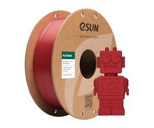 eSUN PLA Filamento 1.75mm, PLA Basic 3D Impresora Filamento Precisión Dimensional +/- 0.05mm, Carrete de 1KG (2.2 LBS) PLA Rápido para 3D Impresoras,Rojo Oscuro