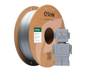 eSUN PLA Filamento 1.75mm, PLA Basic 3D Impresora Filamento Precisión Dimensional +/- 0.05mm, Carrete de 1KG (2.2 LBS) PLA Rápido para 3D Impresoras,Plata