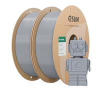 eSUN PLA Filamento 1.75mm, PLA Basic Filamento Precisión Dimensional +/- 0.05mm, 1KG por Carrete, 2 Carretes Filamento, Plat Plata