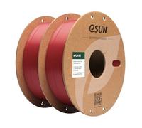 eSUN PLA Filamento 1.75mm, PLA Basic Filamento Precisión Dimensional +/- 0.05mm, 1KG por Carrete, 2 Carretes Filamento para 3D Impresoras,Rojo Oscuro*2