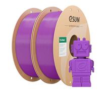 eSUN PLA Filamento 1.75mm, PLA Basic Filamento Precisión Dimensional +/- 0.05mm, 1KG por Carrete, 2 Carretes Filamento, Morado+Morado