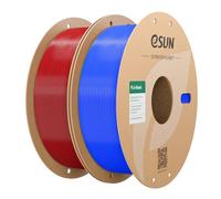 eSUN PLA Filamento 1.75mm, PLA Basic Filamento Precisión Dimensional +/- 0.05mm, 1KG por Carrete, 2 Carretes Filamento, Rojo+Azul
