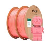 eSUN PLA Filamento 1.75mm, PLA Basic Filamento Precisión Dimensional +/- 0.05mm, 1KG por Carrete, 2 Carretes Filamento,Rosa+Rosa