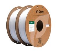 eSUN PLA Filamento 1.75mm, PLA Basic Filamento Precisión Dimensional +/- 0.05mm, 1KG por Carrete, 2 Carretes Filamento para 3D Impresoras,Blanco frío y Blanco frío