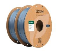 eSUN PLA Filamento 1.75mm, PLA Basic Filamento Precisión Dimensional +/- 0.05mm, 1KG por Carrete, 2 Carretes Filamento para 3D Impresoras,Gris y Gris