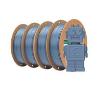 eSUN PLA Filamento 1.75mm, PLA Basic Filamento Precisión Dimensional +/- 0.05mm, 1KG por Carrete, 4 Carretes Filamento,Gris