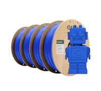 eSUN PLA Filamento 1.75mm, PLA Basic Filamento Precisión Dimensional +/- 0.05mm, 1KG por Carrete, 4 Carretes Filamento,Azul