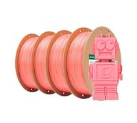eSUN PLA Filamento 1.75mm, PLA Basic Filamento Precisión Dimensional +/- 0.05mm, 1KG por Carrete, 4 Carretes Filamento,Rosa
