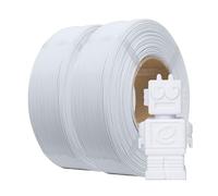 eSUN PLA Filamento de Recambio 1,75 mm, Precisión Dimensional +/- 0,05 mm, 1 kg por Bobina, 2 Bobinas para Impresoras 3D,Blanco frío y blanco frío